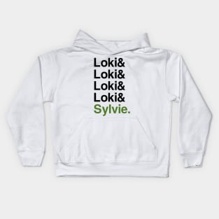 Loki & Sylvie Variants (light) Kids Hoodie